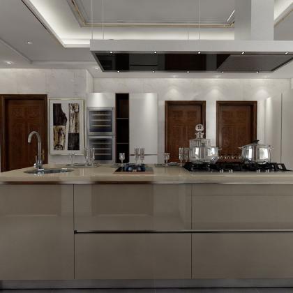 Durable modern high gloss lacquer kitchen