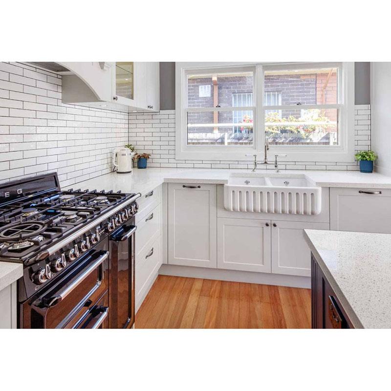 Australian style white modern shaker door kitchen